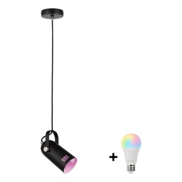 Paulmann 79766 - LED RGBW 1xE27/9W Подвесной светильник LAVEA на тросе 230V черный