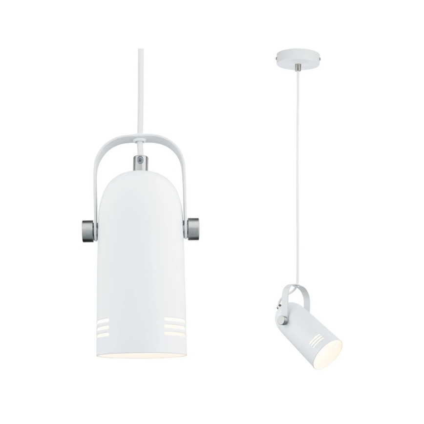Paulmann 79767 - LED 1xE27/8W Люстра на тросі LAVEA 230V біла