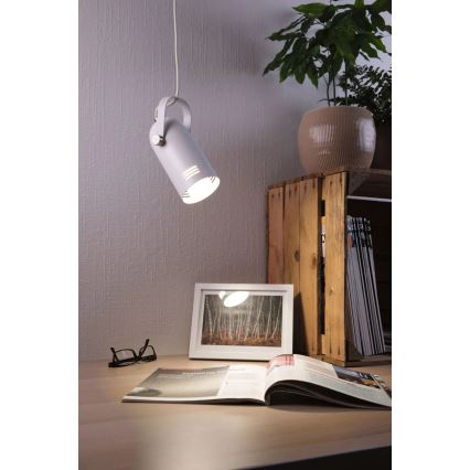Paulmann 79767 - LED RGBW 1xE27/15W Подвесная люстра на тросе LAVEA 230V белая