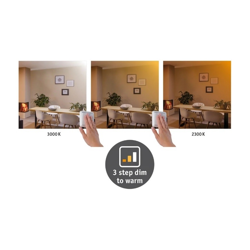 Paulmann 79794 - LED/13W Потолочный светильник CARPO 230V 2300/2500/3000K