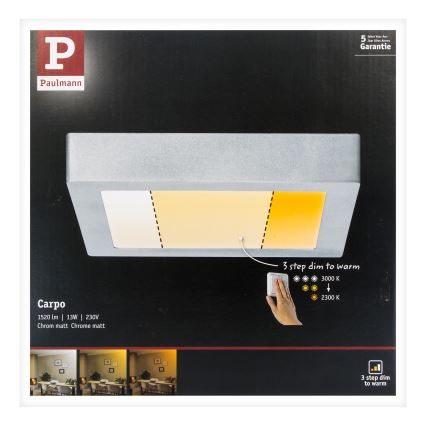Paulmann 79794 - LED/13W Потолочный светильник CARPO 230V 2300/2500/3000K