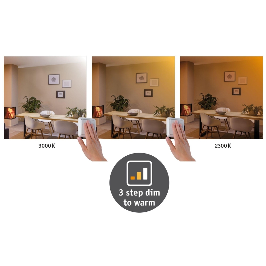 Paulmann 79799 - LED/19W Потолочный светильник CARPO 230V 2300/2500/3000K