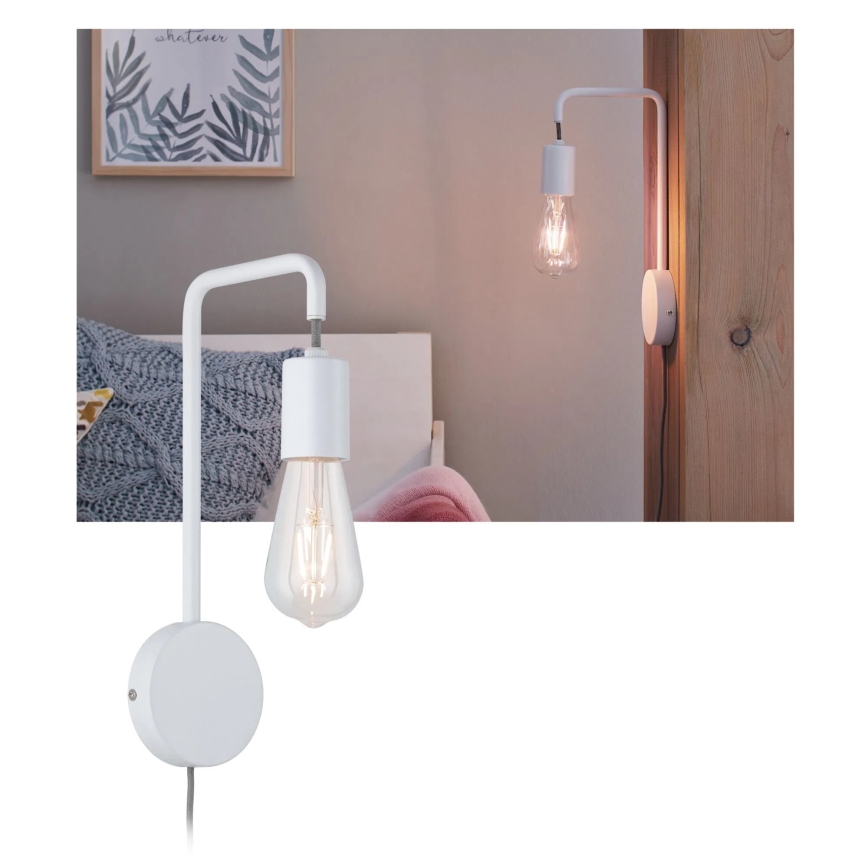 Paulmann 79811 - 1xE27/40W Настенный светильник CALVANI 230V белый