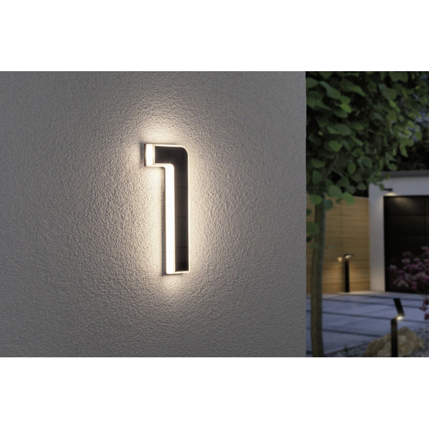 Paulmann 79842 - LED/0,2W IP44 Номер будинку на сонячній батареї 1,2V