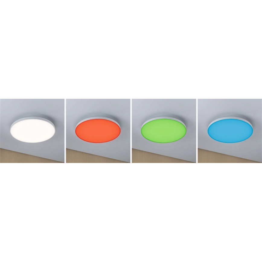 Paulmann 79897 - LED RGBW/22W Потолочный светильник с регулированием яркости SMART VELORA 230V