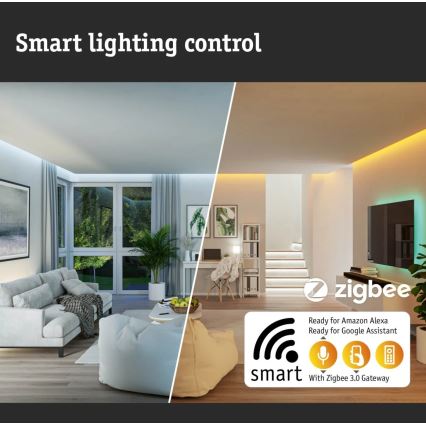 Paulmann 79899 - LED RGBW/16,5W Стельовий світильник з регулюванням яскравості SMART VELORA 230V