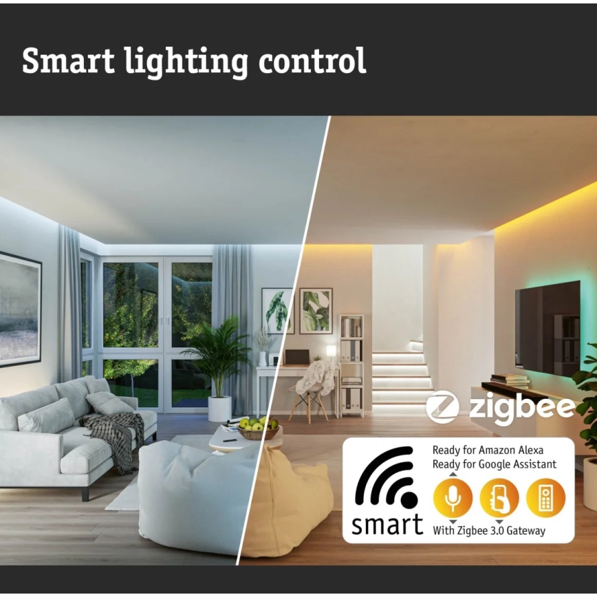 Paulmann 79899 - LED RGBW/16,5W Стельовий світильник з регулюванням яскравості SMART VELORA 230V
