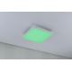 Paulmann 79904 - LED/13,2W Потолочный RGBW-светильник с регулированием яркости VELORA 230V 3000-6500K + дистанционное управление