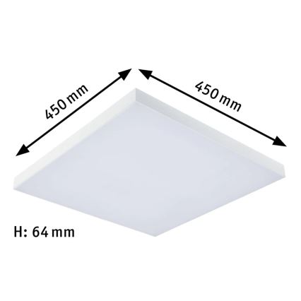 Paulmann 79905 - LED/19W RGBW Стельовий світильник з регулюванням яскравості VELORA 230V 3000-6500K + пульт дистанційного керування