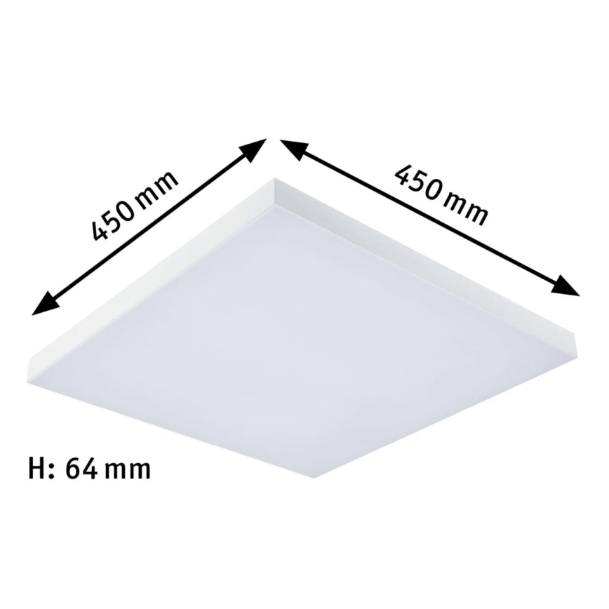 Paulmann 79905 - LED/19W RGBW Стельовий світильник з регулюванням яскравості VELORA 230V 3000-6500K + пульт дистанційного керування