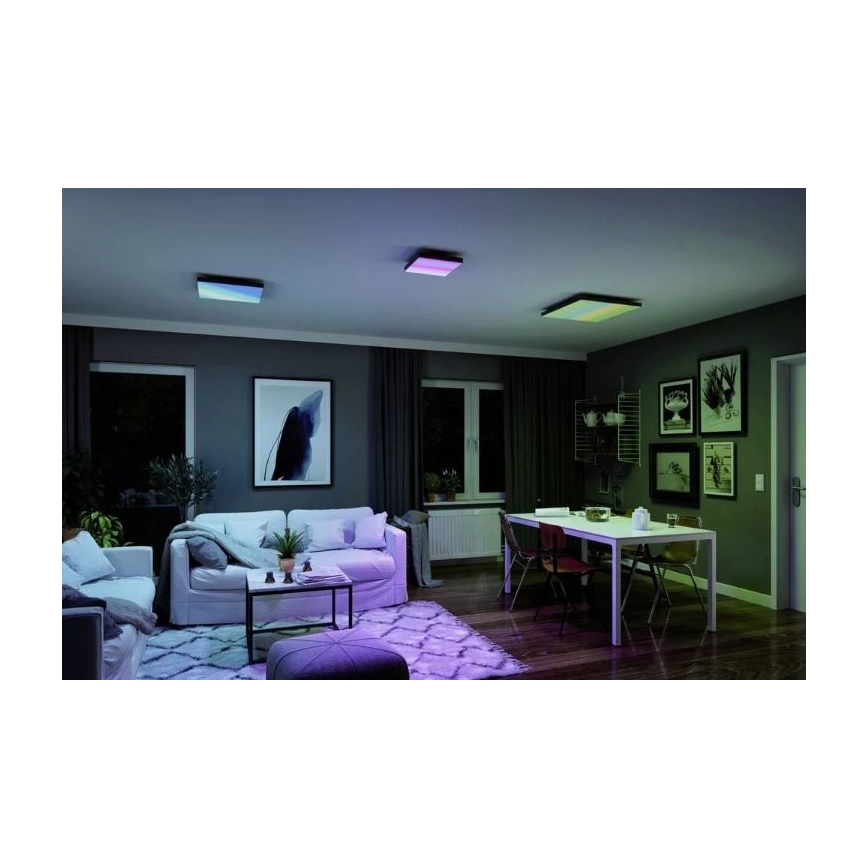 Paulmann 79909 - LED/31W Потолочный RGBW-светильник с регулированием яркости VELORA 230V 3000-6500K + дистанционное управление