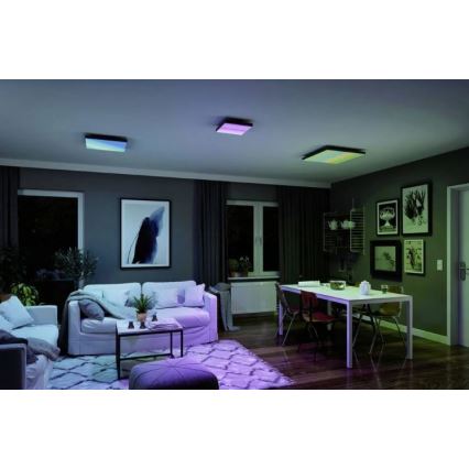 Paulmann 79909 - Світлодіодний/31 Вт RGBW Регульоване стельове світильник VELORA 230В 3000-6500К + дистанційне керування