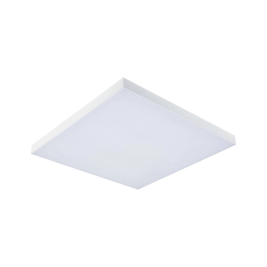 Paulmann 79910 - LED/31 Вт RGBW стельовий світильник LORIA з регулюванням яскравості 230 В 3000–6500 К 59,5×59,5 см білий + пульт дистанційного керування