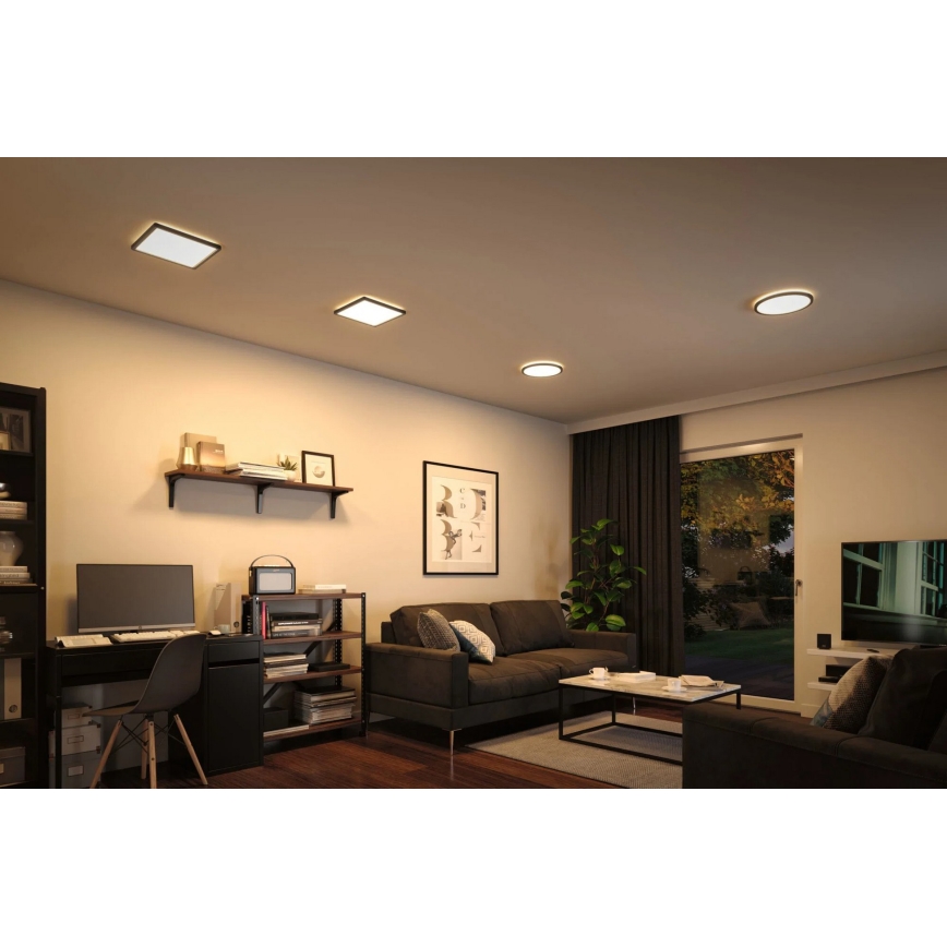Paulmann 79920 - LED/11,2W Диммируемая панель ATRIA 230 В 3000K 19x19 см черная