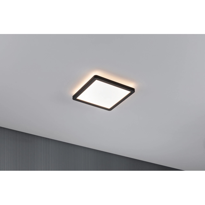 Paulmann 79920 - LED-панель ATRIA 11,2 Вт, затемнювана, 230 В, 3000 К, 19x19 см, чорна