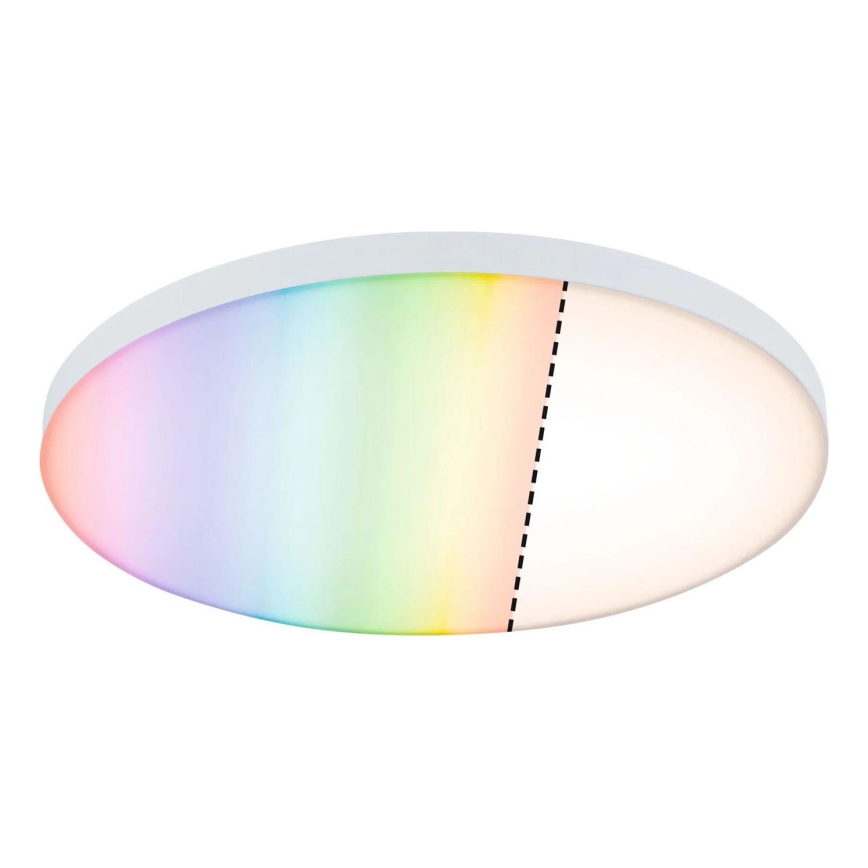 Paulmann 79929 - LED/22W RGBW стельний світильник LORIA з регульованою яскравістю 230V діаметр 40 см білий