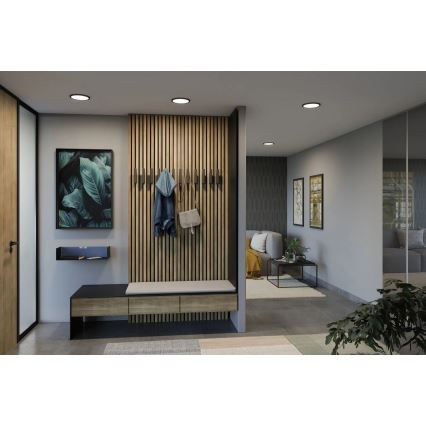 Paulmann 79965 - LED/13W IP44 Диммируемый встраиваемый потолочный светильник для ванной AREO 230V диаметр 17,5 см черный