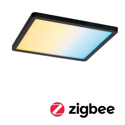 Paulmann 79967 - Встраиваемый потолочный светильник для ванной AREO, LED 16 Вт, IP44, диммируемый, 230 В, 23x23 см, черный