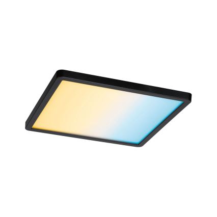 Paulmann 79967 - LED/16 Вт IP44 з регулюванням яскравості вбудований стельовий світильник для ванної кімнати AREO 230 В 23x23 см чорний