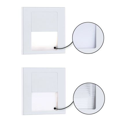 Paulmann 79999 - LED/1W Лестничный светильник TSARO 230V Follow/белый