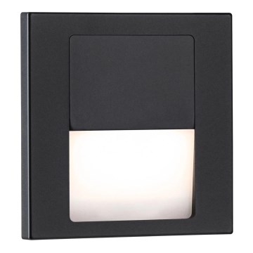 Paulmann 80001 - LED/1W Сходовий світильник TSARO 230V Follow/чорний