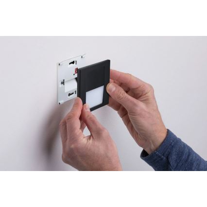 Paulmann 80001 - LED/1W Сходовий світильник TSARO 230V Follow/чорний