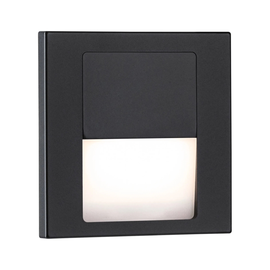 Paulmann 80001 - LED/1W Сходовий світильник TSARO 230V Follow/чорний