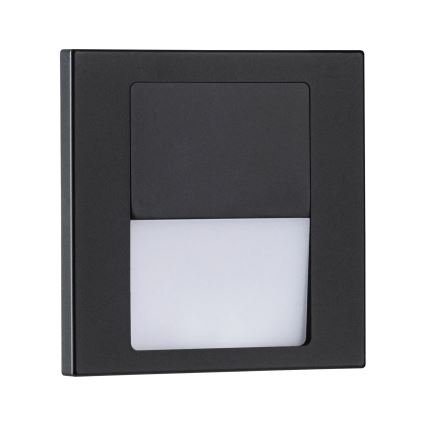 Paulmann 80001 - LED/1W Сходовий світильник TSARO 230V Follow/чорний