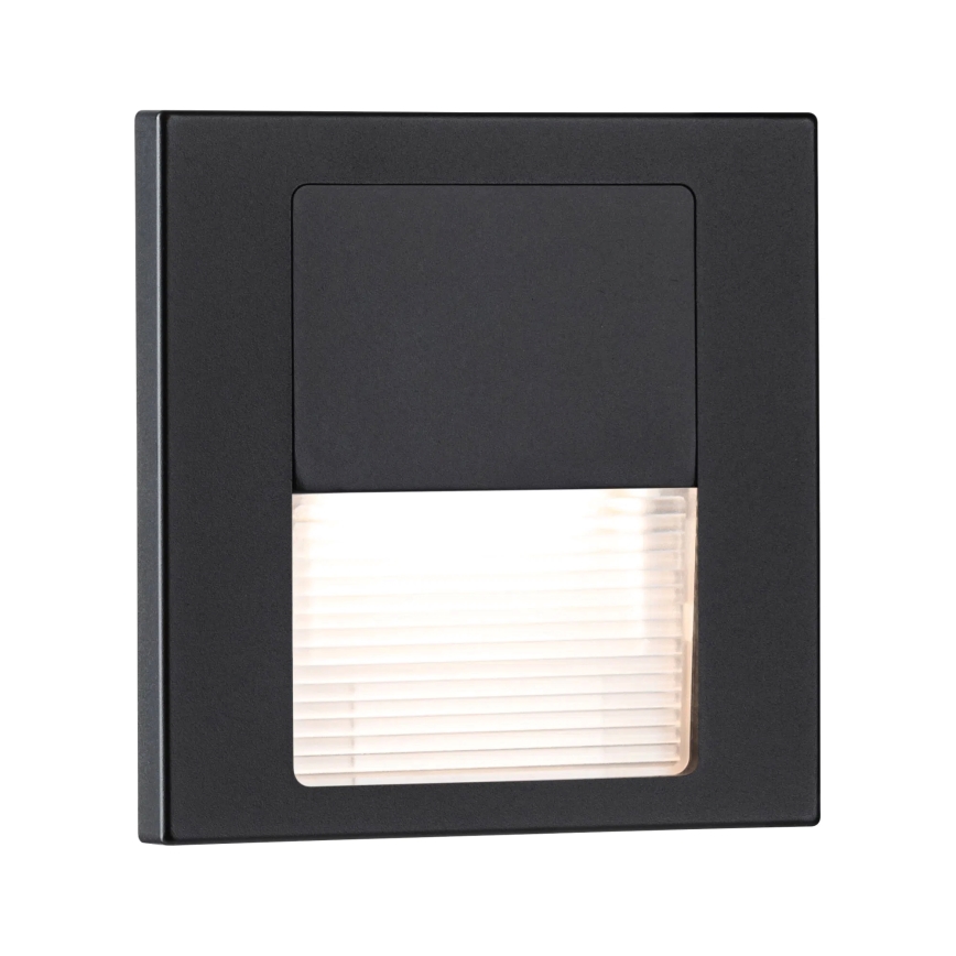 Paulmann 80001 - LED/1W Сходовий світильник TSARO 230V Follow/чорний
