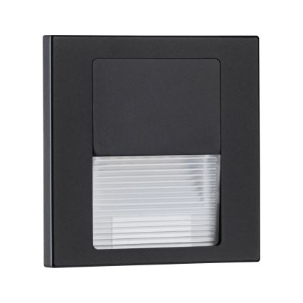 Paulmann 80001 - LED/1W Сходовий світильник TSARO 230V Follow/чорний