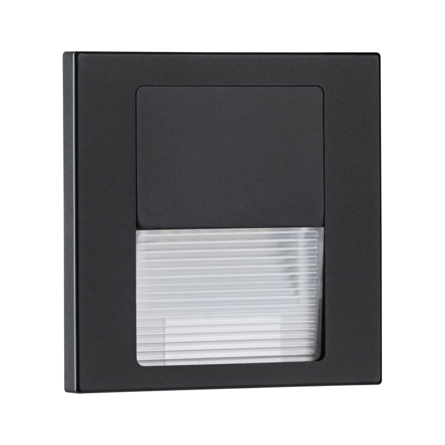 Paulmann 80001 - LED/1W Сходовий світильник TSARO 230V Follow/чорний