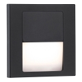 Paulmann 80001 - LED/1W Світильник для сходів TSARO 230В Follow/чорний