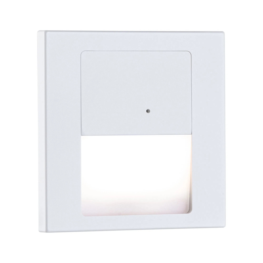 Paulmann 80002 - LED/1W Лестничный светильник с датчиком TSARO 230V Lead/белый