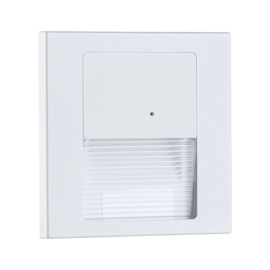 Paulmann 80002 - LED/1W Сходовий світильник з датчиком TSARO 230V Lead/білий