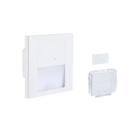 Paulmann 80002 - LED/1W Сходовий світильник з датчиком TSARO 230V Lead/білий