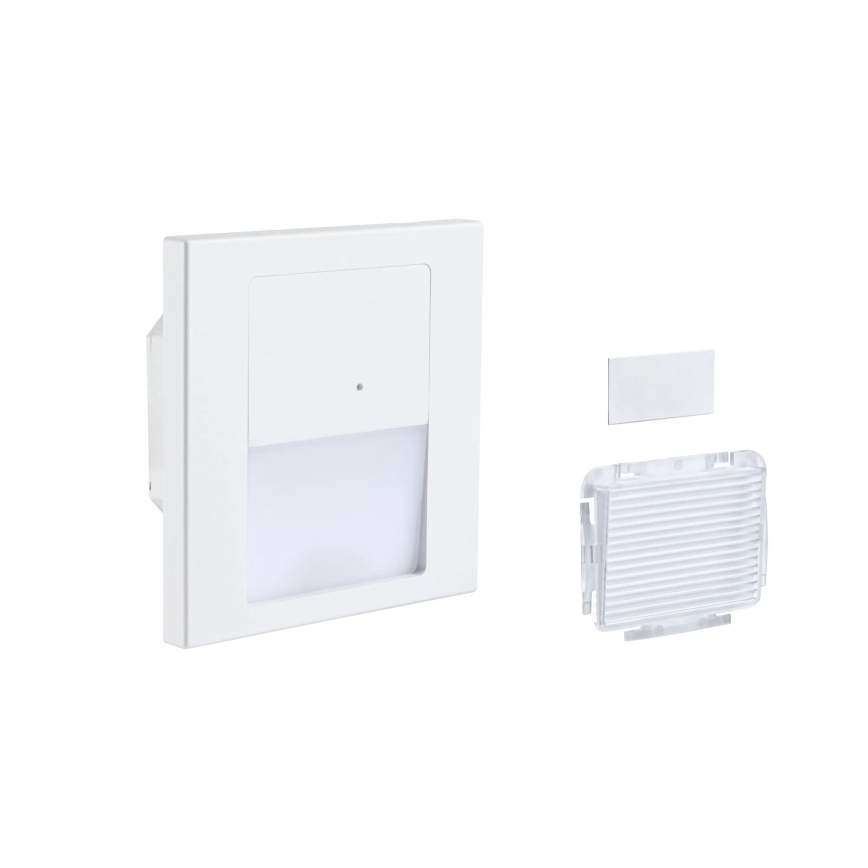Paulmann 80002 - LED/1W Сходовий світильник з датчиком TSARO 230V Lead/білий