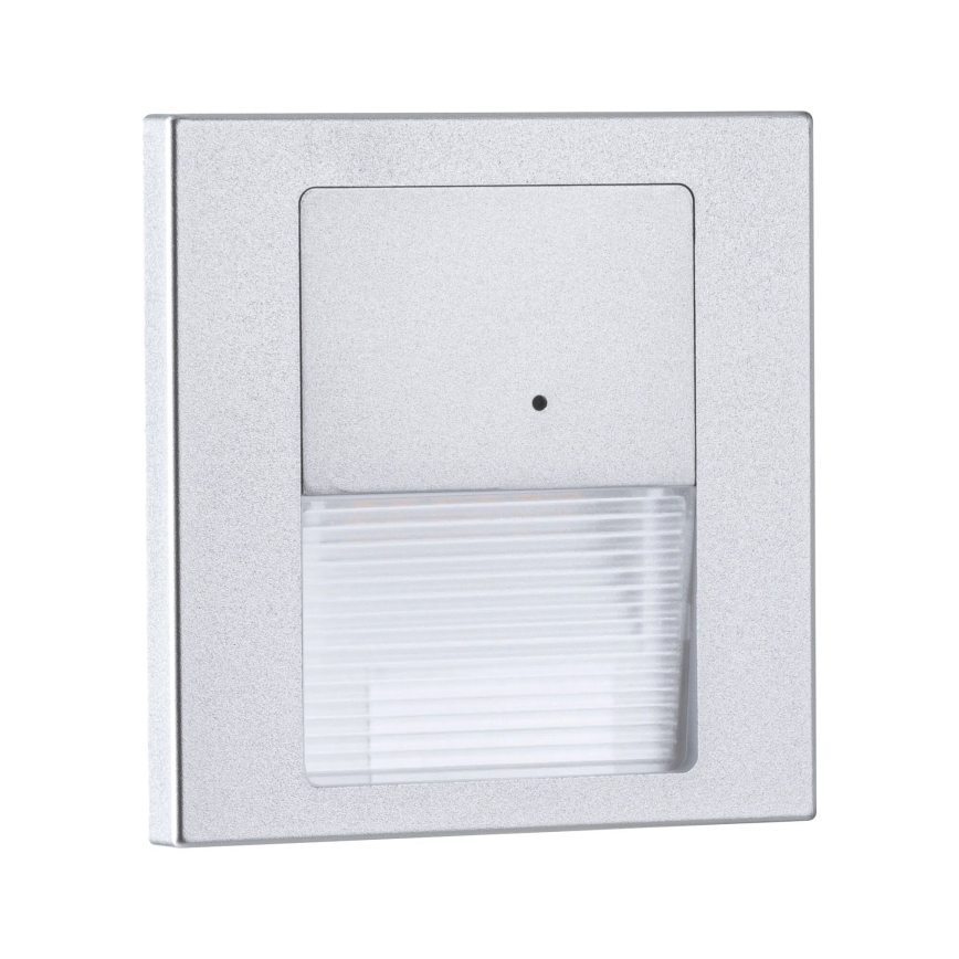 Paulmann 80003 - LED/1W Лестничный светильник с датчиком TSARO 230V Lead/матовый хром