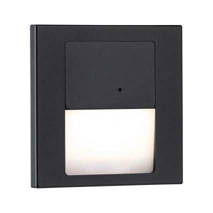 Paulmann 80004 - LED/1W Лестничный светильник с датчиком TSARO 230V Lead/черный