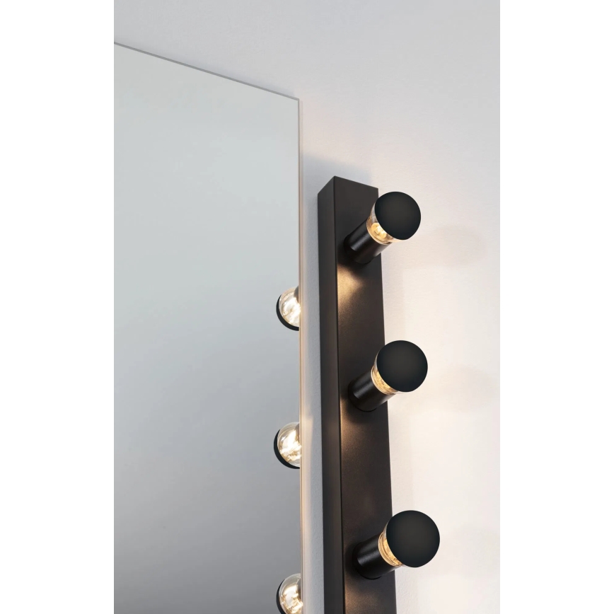 Paulmann 80097 - 3xE14/40W IP44 Підсвітка для дзеркала у ванній REGULA 230V чорний