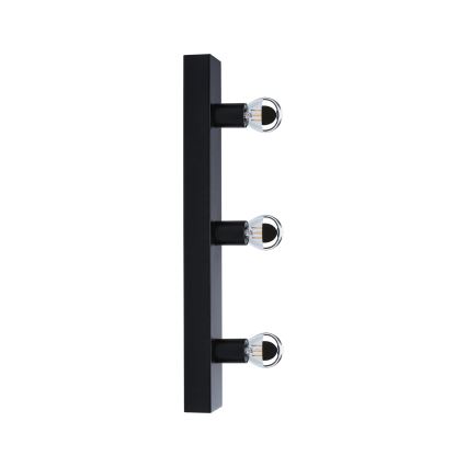 Paulmann 80097 - 3xE14/40W IP44 Підсвітка для дзеркала у ванній REGULA 230V чорний