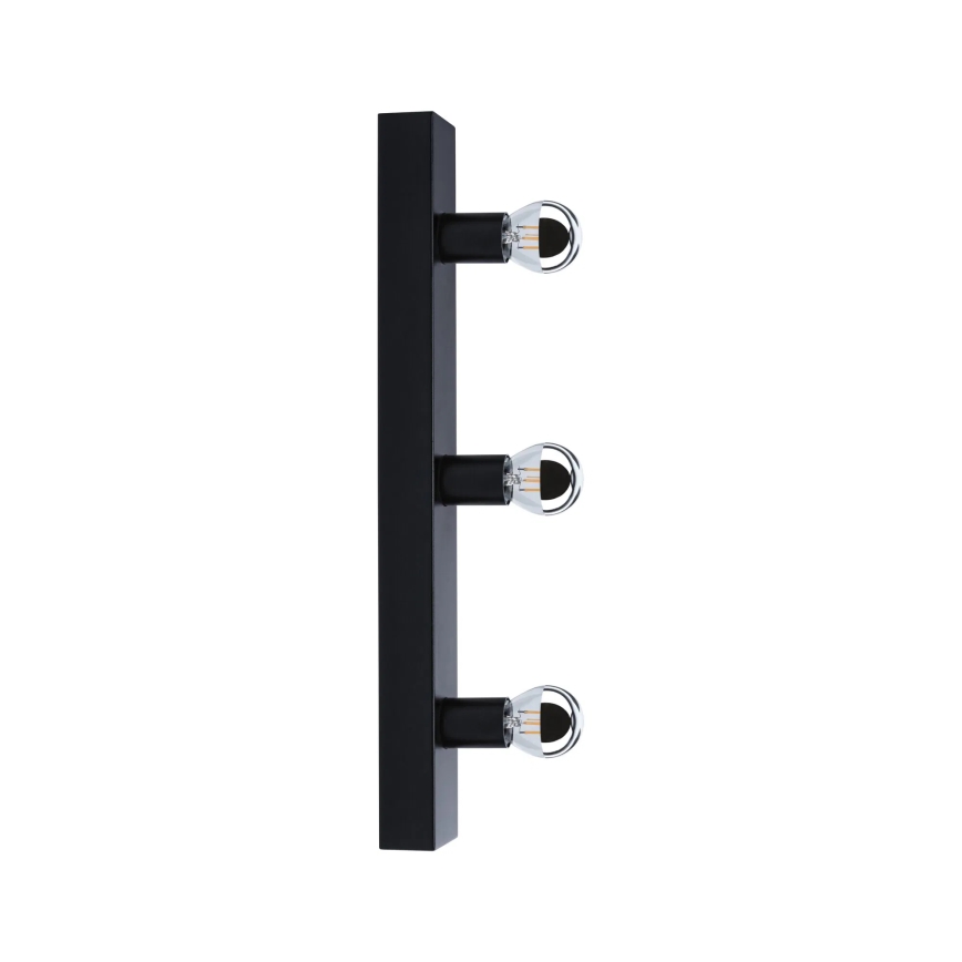 Paulmann 80097 - 3xE14/40W IP44 Підсвітка для дзеркала у ванній REGULA 230V чорний
