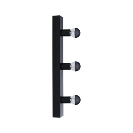 Paulmann 80097 - 3xE14/40W IP44 Підсвітка для дзеркала у ванній REGULA 230V чорний