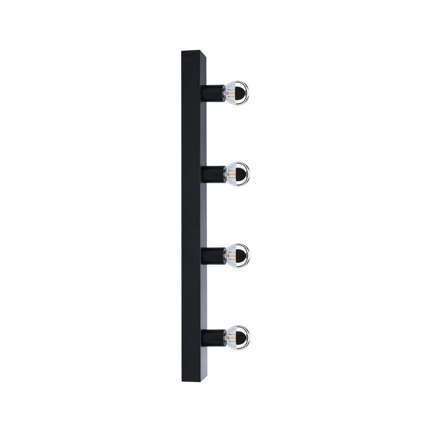 Paulmann 80099 - 4xE14/40W IP44 Подсветка для зеркала в ванной комнате REGULA 230V черный