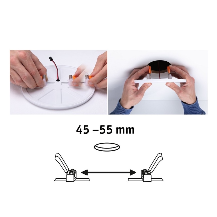 Paulmann 92393 - LED/4,5W IP44 Вбудований світильник для ванної кімнати VARIFIT 230V