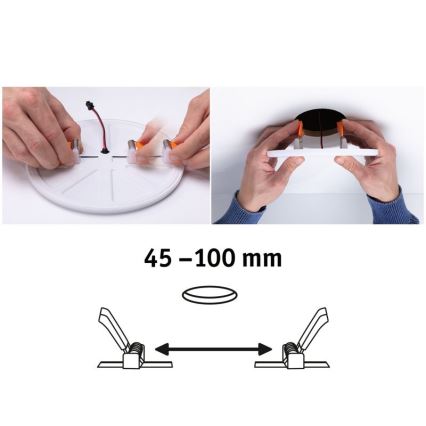 Paulmann 92397 - LED/8,5W IP44 Вбудований світильник для ванної кімнати VARIFIT 230V