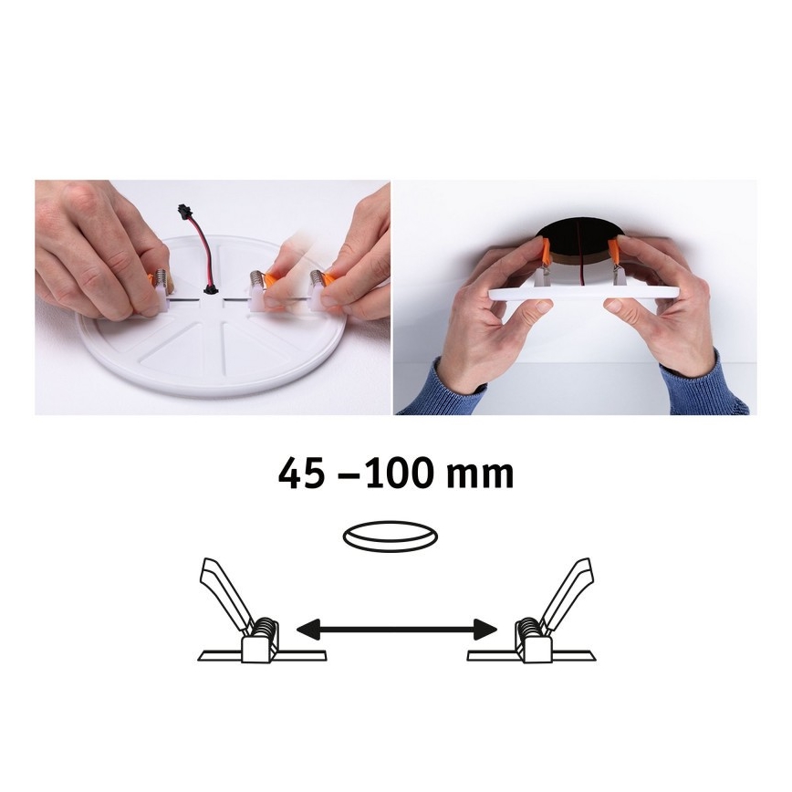 Paulmann 92397 - LED/8,5W IP44 Вбудований світильник для ванної кімнати VARIFIT 230V