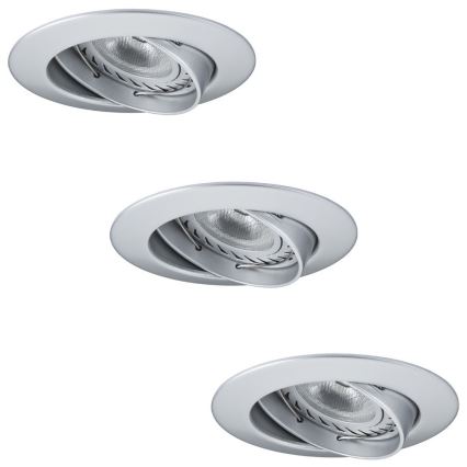 Paulmann 92516 - НАБОР 3xLED-GU10/3,5W Встроенный светильник для ванной комнаты PREMIUM LINE 230V
