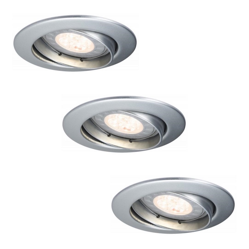 Paulmann 92516 - НАБОР 3xLED-GU10/3,5W Встроенный светильник для ванной комнаты PREMIUM LINE 230V