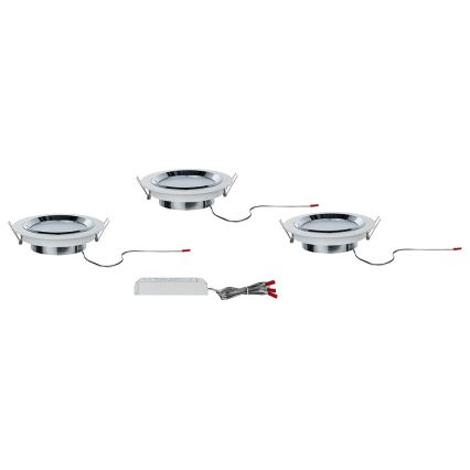 Paulmann 92693 - НАБІР 3xLED/8W Стельовий вбудований світильник з регулюванням яскравості PREMIUM LINE 230