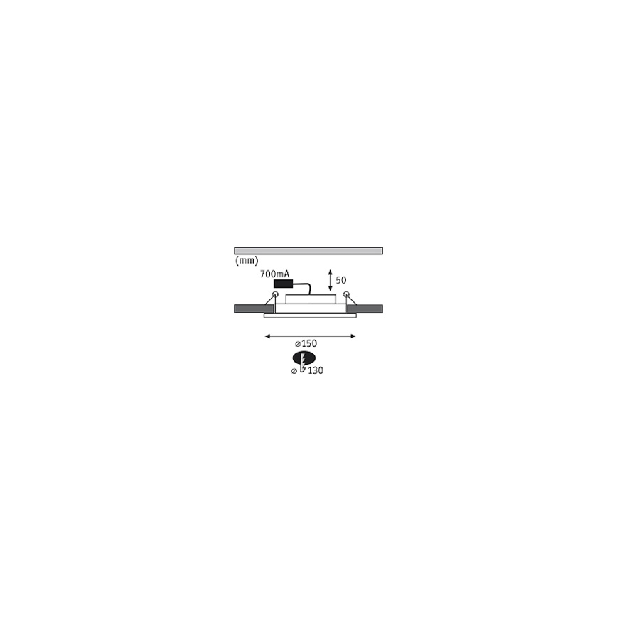 Paulmann 92693 - НАБОР 3xLED/8W Встроенный светильник с регулированием яркости PREMIUM LINE 230